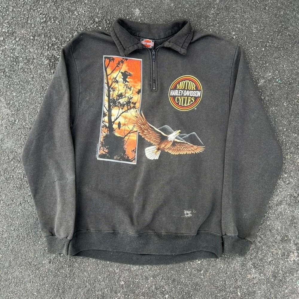 1993 Graphic Harley Davidson Sweater Size XL